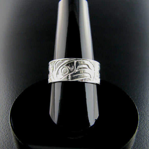 Eagle Gold and Silver Ring by Haida artist Carmen Goertzen