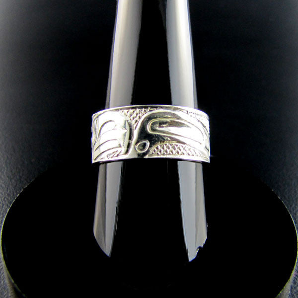 Eagle Gold and Silver Ring by Haida artist Carmen Goertzen