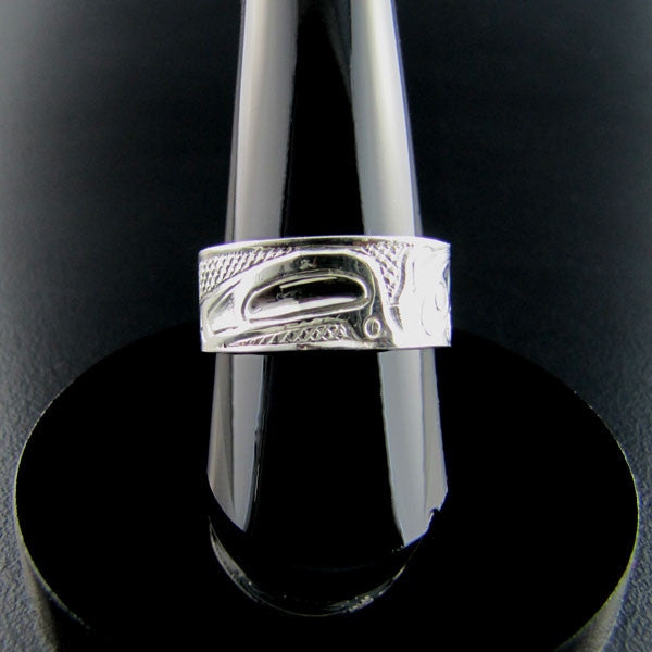 Eagle Silver Ring by Haida artist Carmen Goertzen – Spirits of the West ...