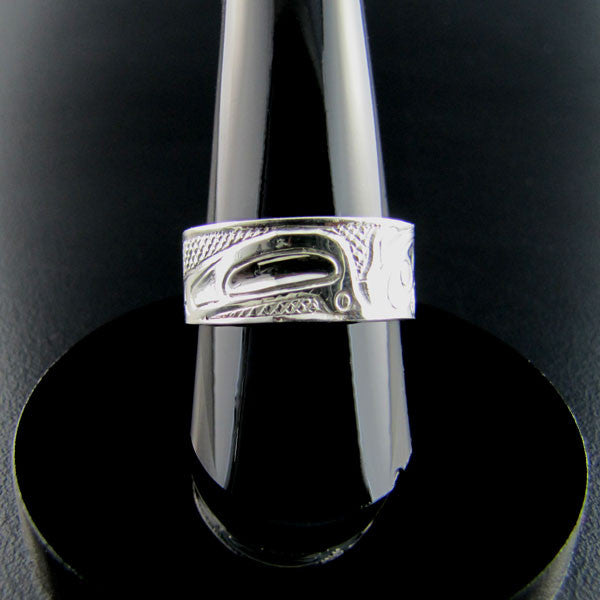 Eagle Gold and Silver Ring by Haida artist Carmen Goertzen