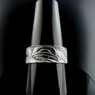 Raven Gold and Silver Ring by Haida artist Carmen Goertzen