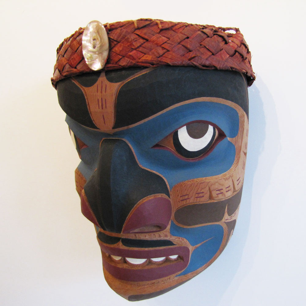 Cedar Bark Man Mask by Kwakwaka'wakw artist Greg Henderson