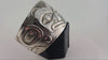 Silver Carver and Hammered Raven Bracelet by Haida artist Derek White Jr.