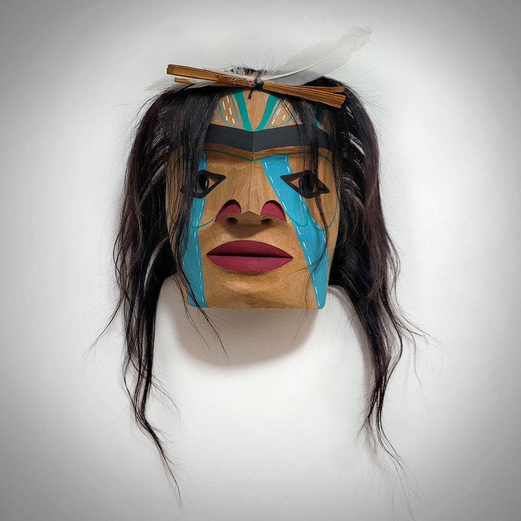 Man in Canoe Mask by Nuu-chah-nulth artist Russell Tate