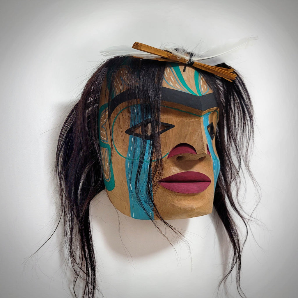 Man in Canoe Mask by Nuu-chah-nulth artist Russell Tate
