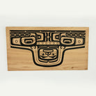 First Nations Painted Cedar Board by Kwakwaka'wakw Master Carver Calvin Hunt