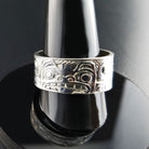 Silver Bear Ring by Haida artist Carmen Goertzen