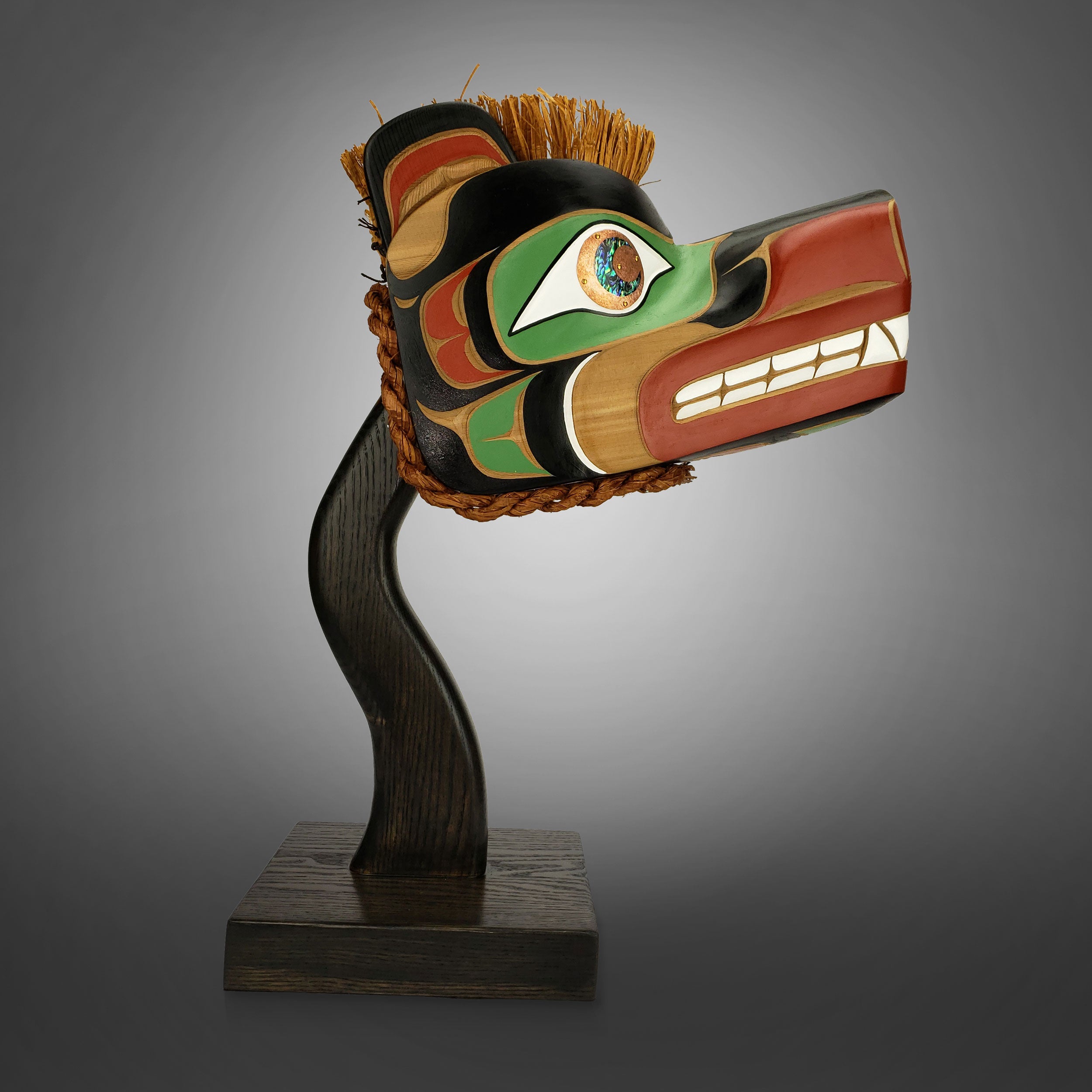 Grizzly Bear Headdress by First Nations Carver Karver Everson