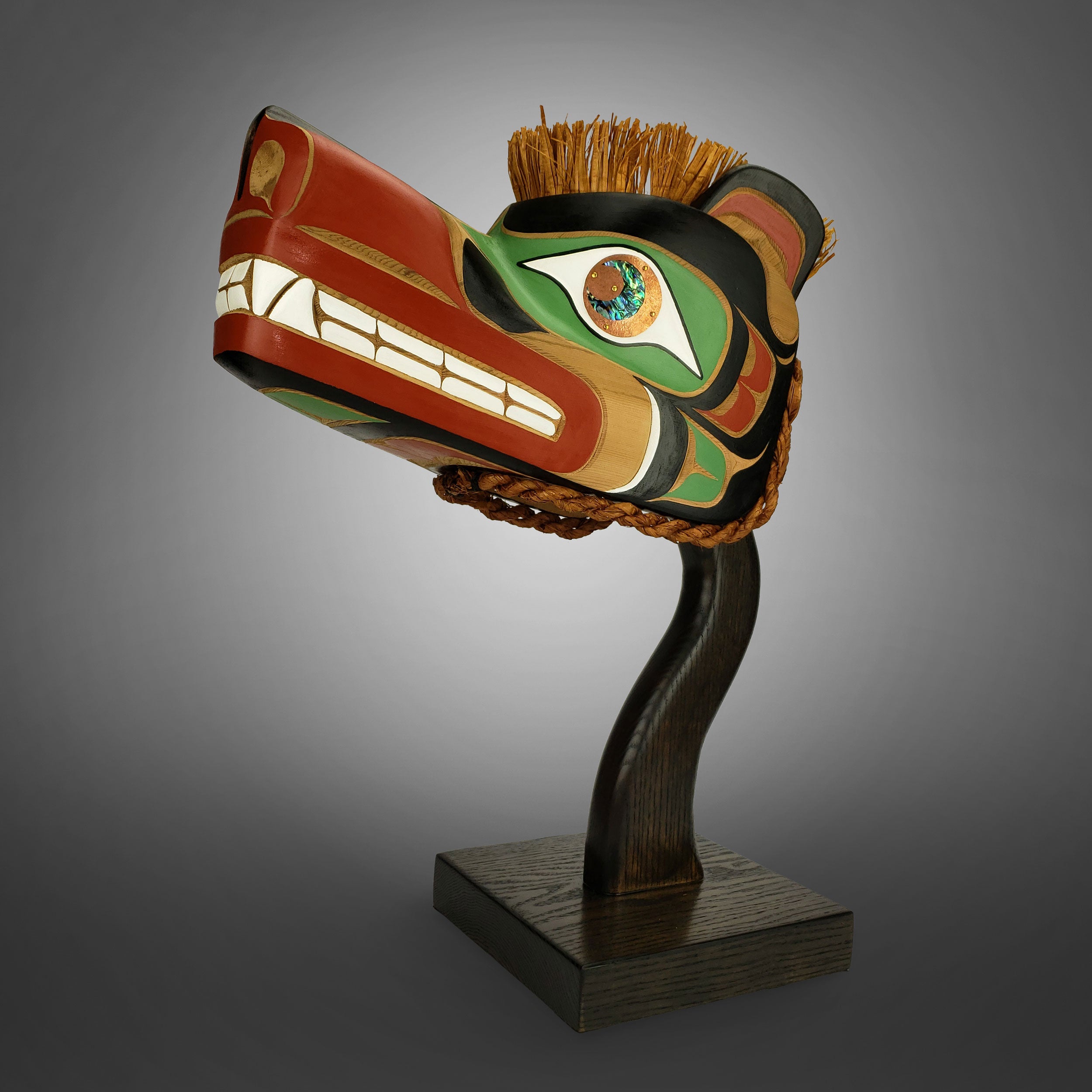 Grizzly Bear Headdress by First Nations Carver Karver Everson