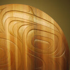 Large Bear and Salmon Cedar Panel by Kwakiutl carver Trevor Hunt