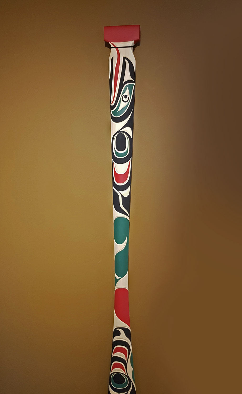 Cedar Bear Paddle by Kwakiutl carver Trevor Hunt