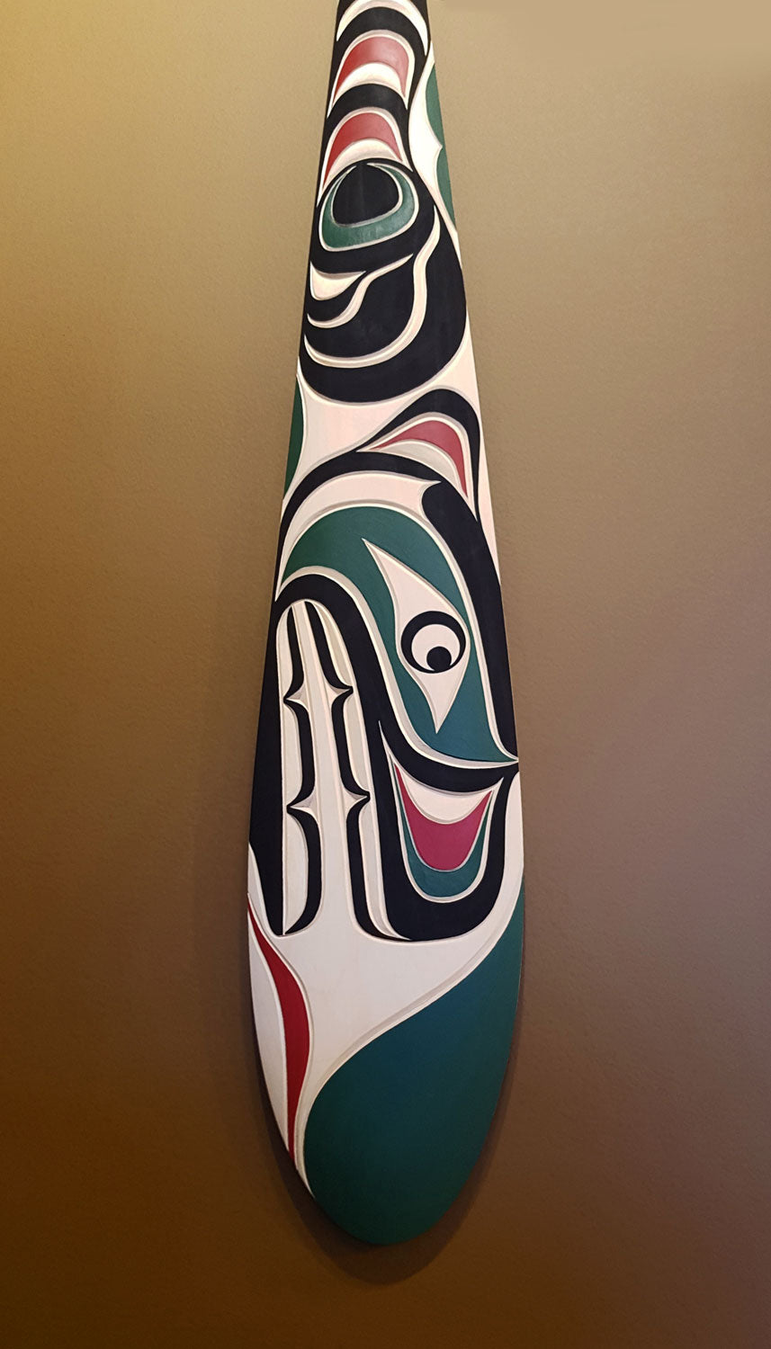 Cedar Bear Paddle by Kwakiutl carver Trevor Hunt