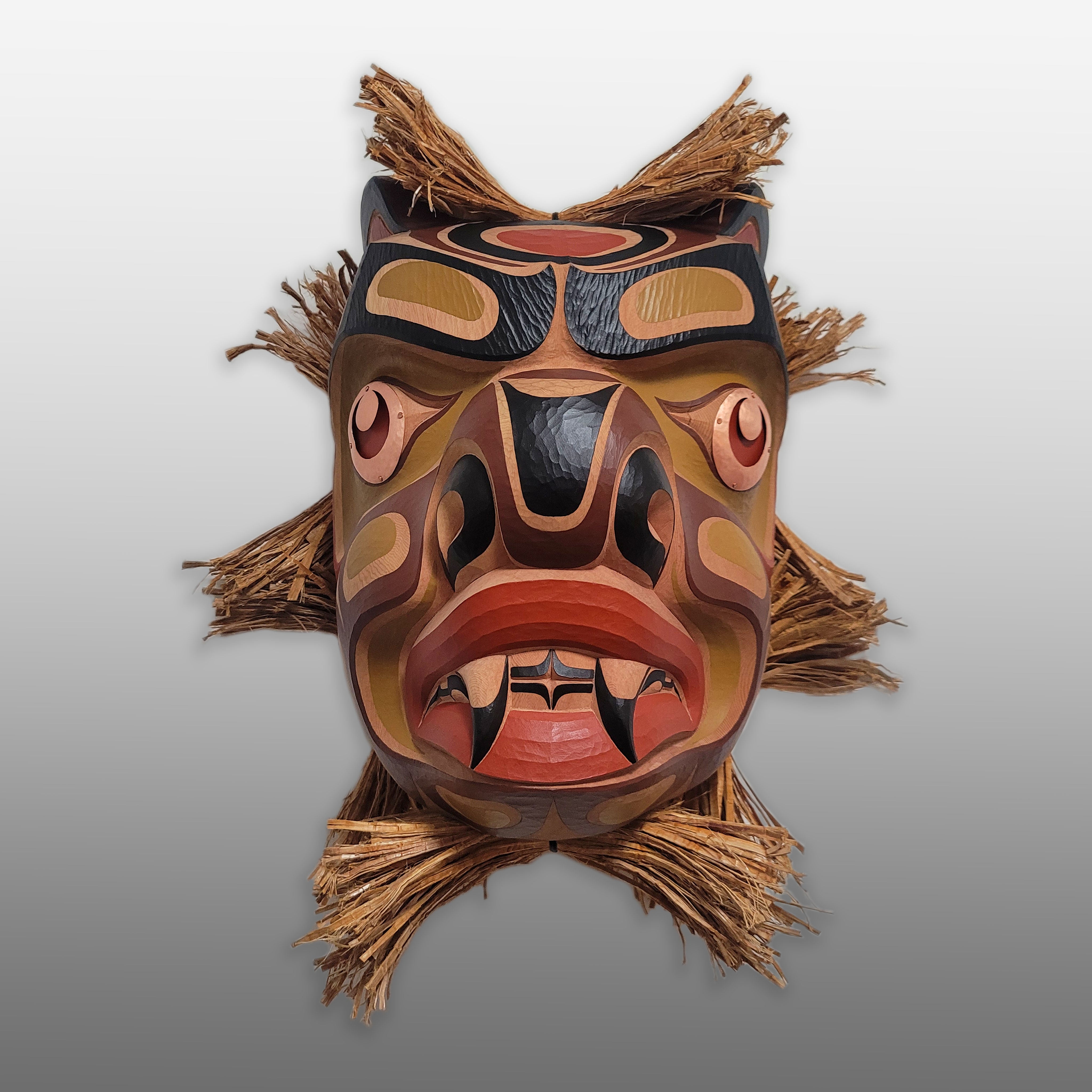 Carved Bear Mask by Kwakwaka'wakw artist Junior Henderson