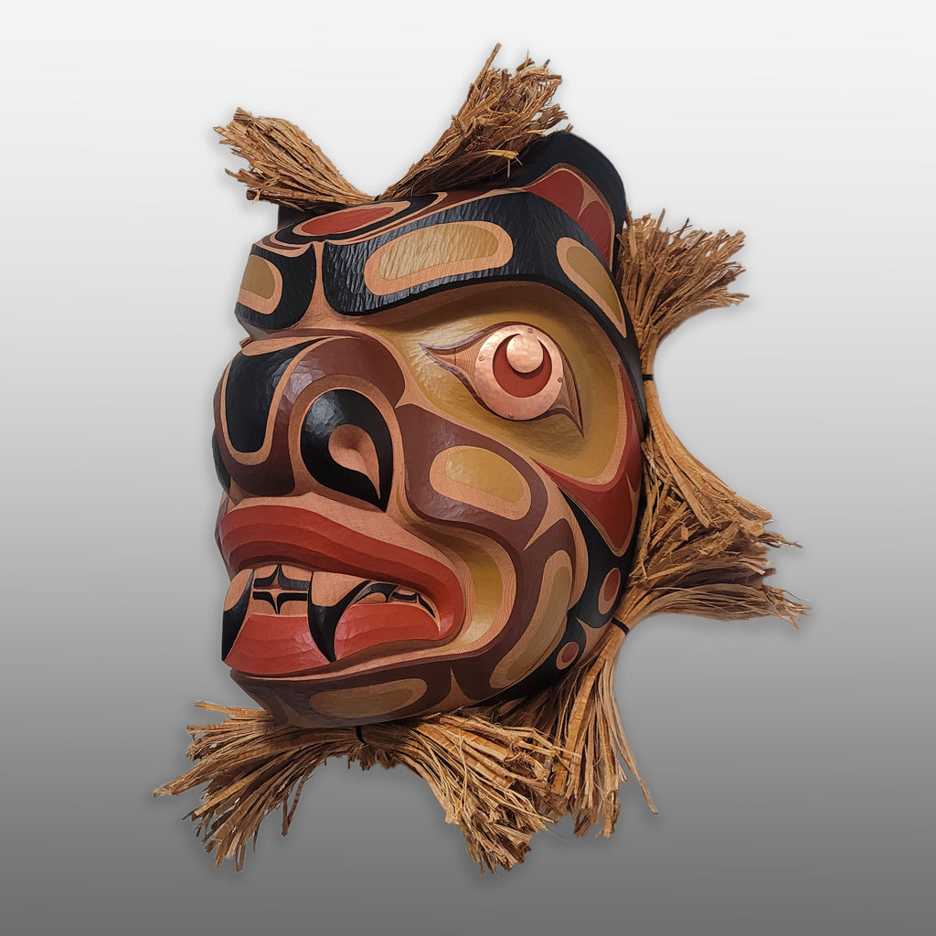 Carved Bear Mask by Kwakwaka'wakw artist Junior Henderson