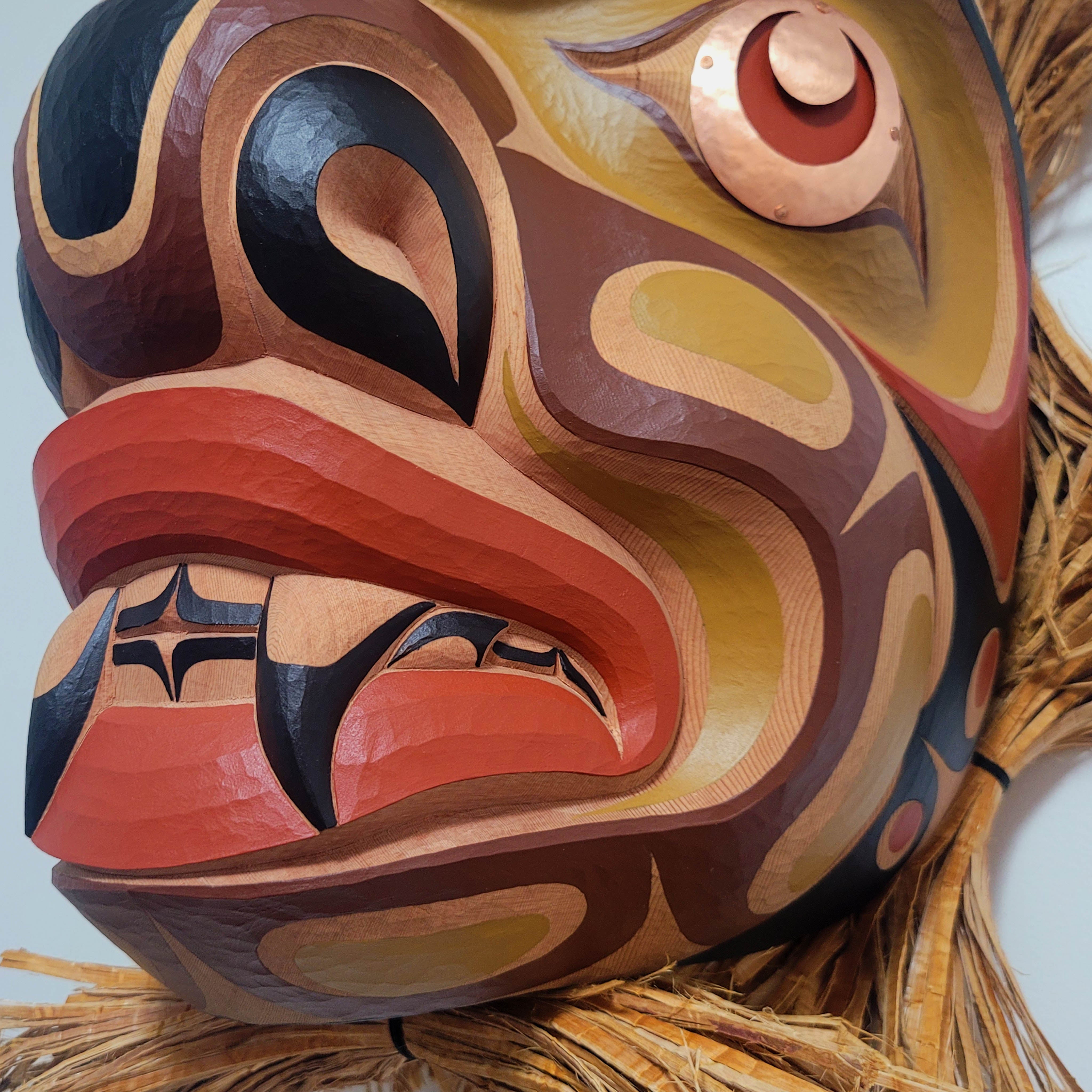 Carved Bear Mask by Kwakwaka'wakw artist Junior Henderson