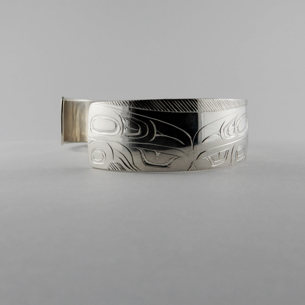 Silver Bear Bracelet by Haida artist Andrew Williams