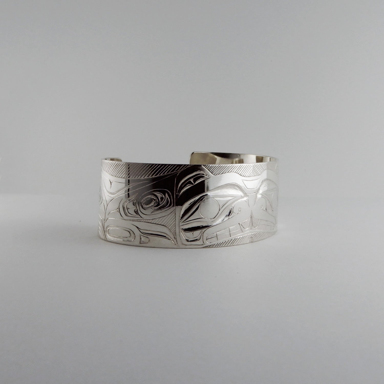 Beaver Silver Bracelet by Haida artist Andrew Williams – Spirits of the ...