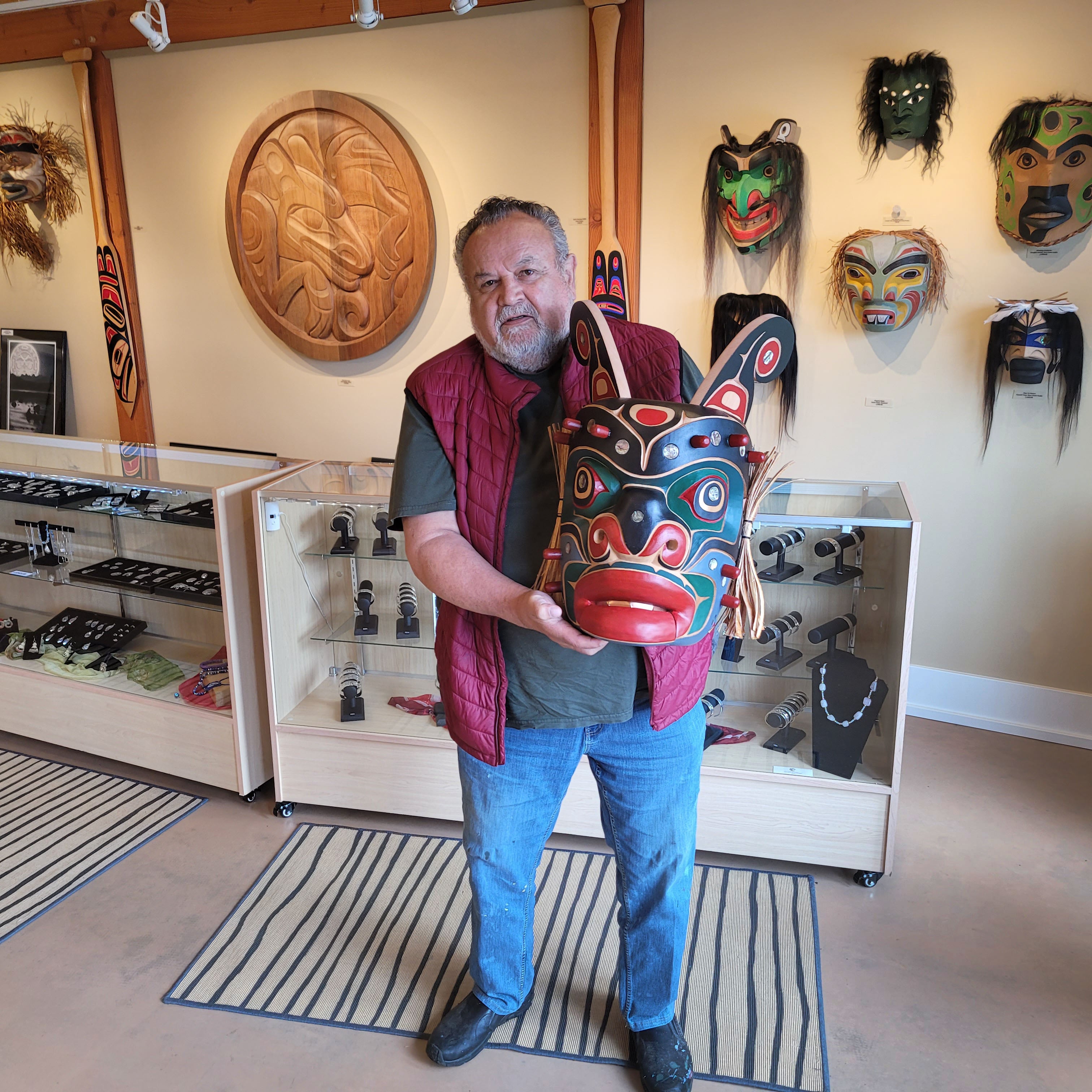 Sea Monster or Yagis Mask by Kwakwaka'wakw Master Carver Bill Henderson