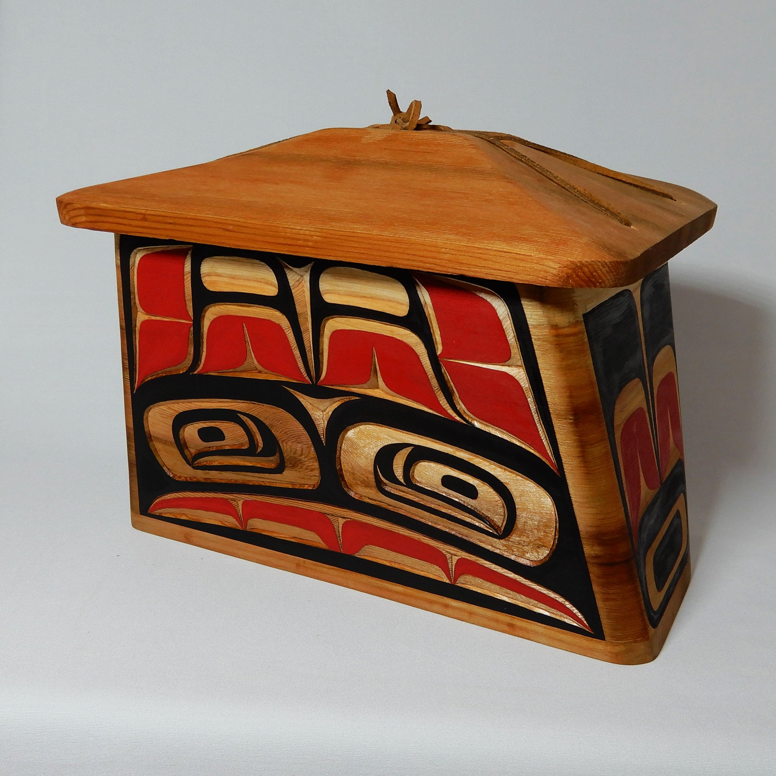 Cedar Bentwood Box by Kwakwaka'wakw carver Bruce Alfred