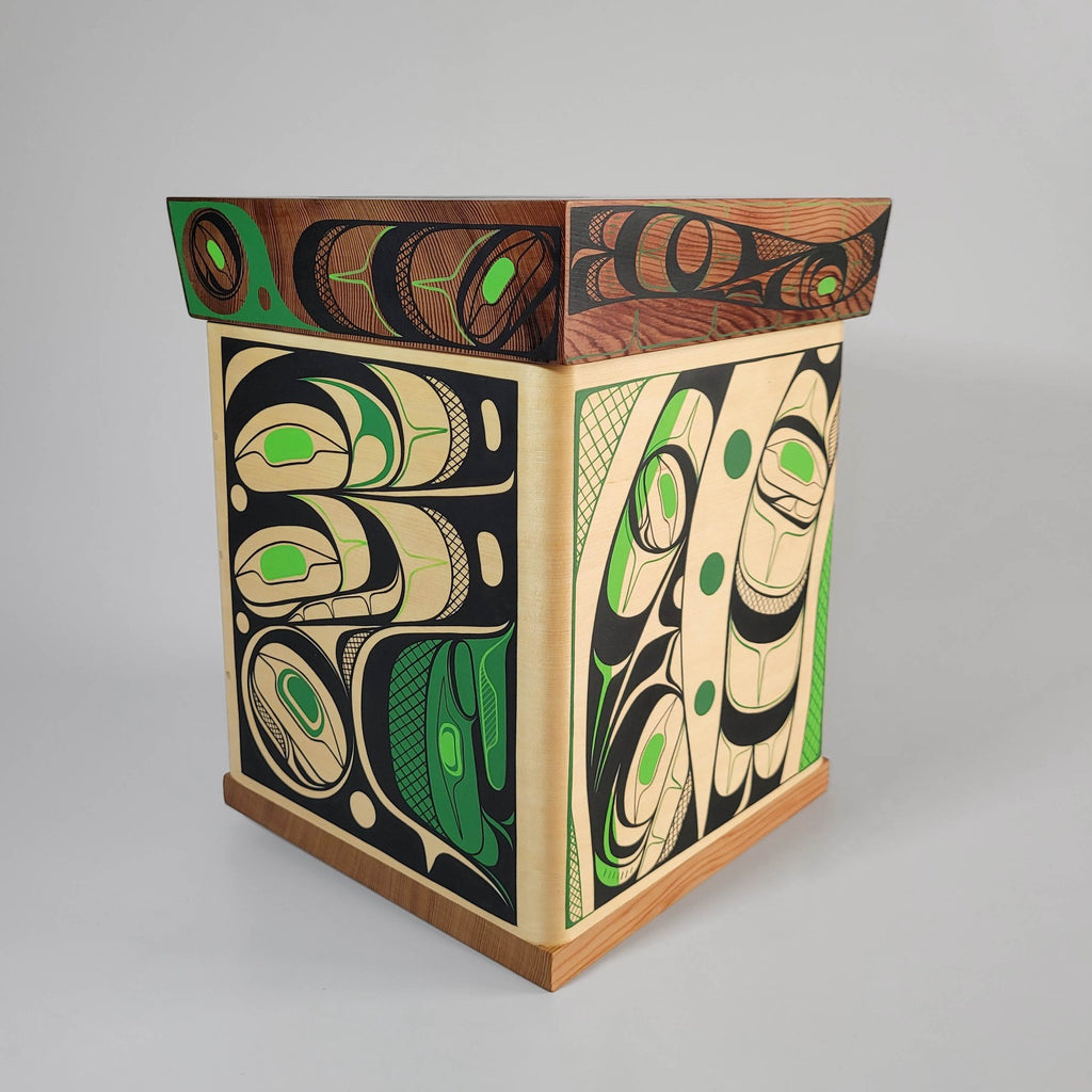 Painted Bentwood Box by Kwakwaka'wakw artist Rod Smith