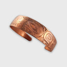 First Nations Coppper Beaver Bracelet by Haida artist Derek White Jr.