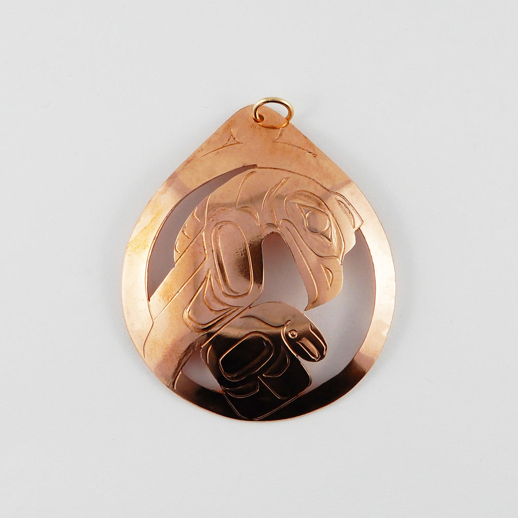 Copper Eagle Pendant by Haida artist Chris Russ