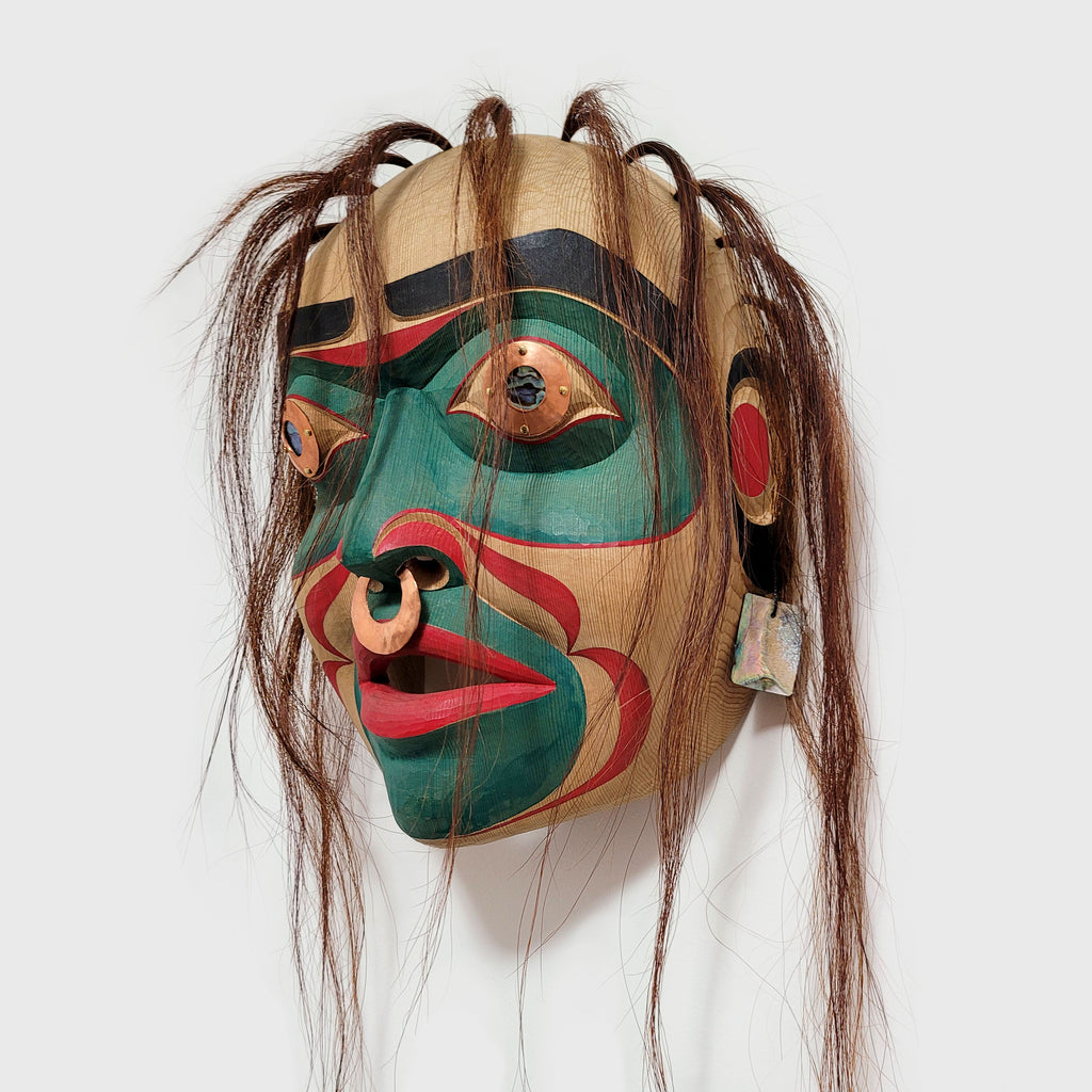 Copper Maker Woman Mask by Kwakwaka'wakw carver Raymond Shaw