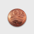 Copper First Nations Salmon Egg Pendant by Haida artist Derek White