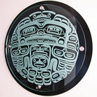 Sandblasted Glass Ealge Panel by Kwakiutl artist Trevor Hunt