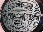 Sandblasted Glass Ealge Panel by Kwakiutl artist Trevor Hunt