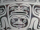 Sandblasted Glass Ealge Panel by Kwakiutl artist Trevor Hunt