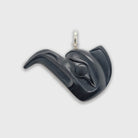 Argillite Eagle Pendant by Haida Master Carver Ron Russ