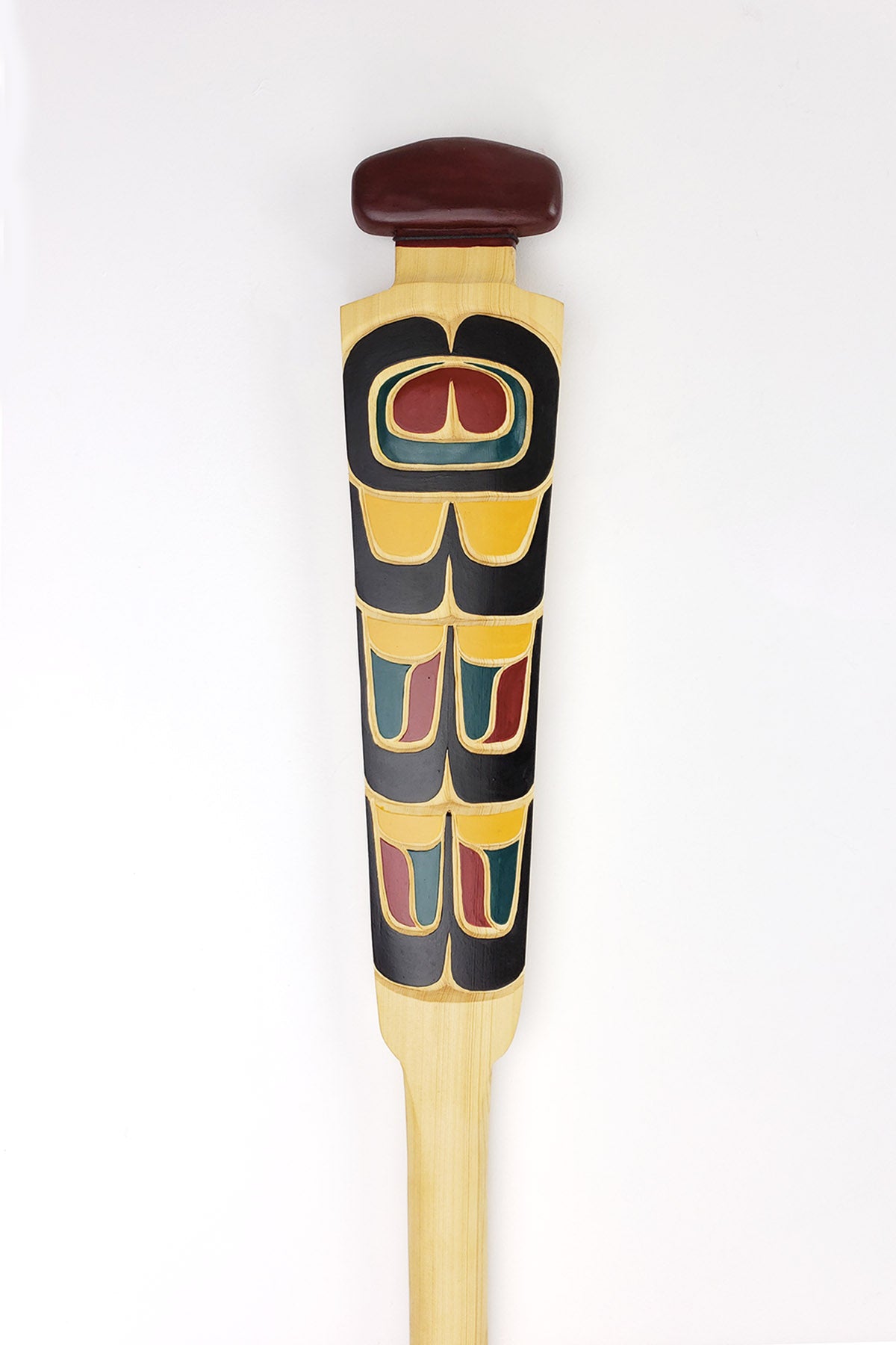 Carved Thunderbird Paddle by Kwakwaka'wakw Master Carver Bill Henderson