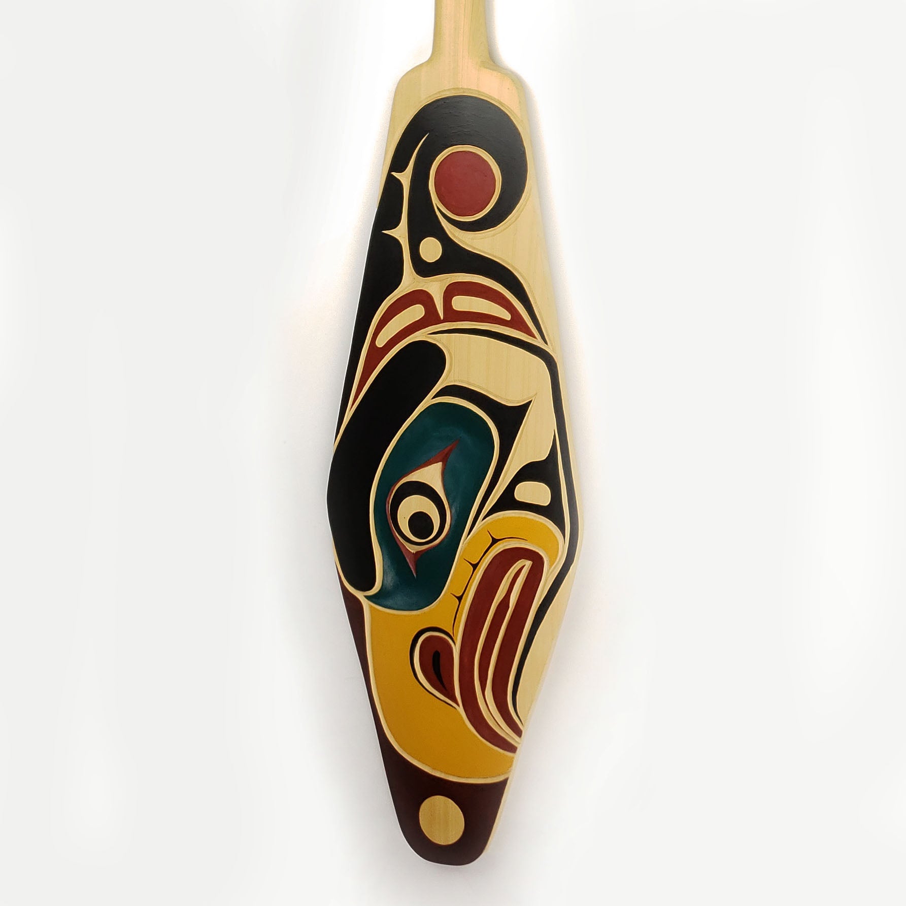 Carved Thunderbird Paddle by Kwakwaka'wakw Master Carver Bill Henderson