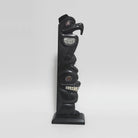 Argillite Eagle and Bear Totem Pole by Haida Master Carver Ron Russ