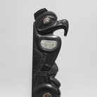 Argillite Eagle and Bear Totem Pole by Haida Master Carver Ron Russ