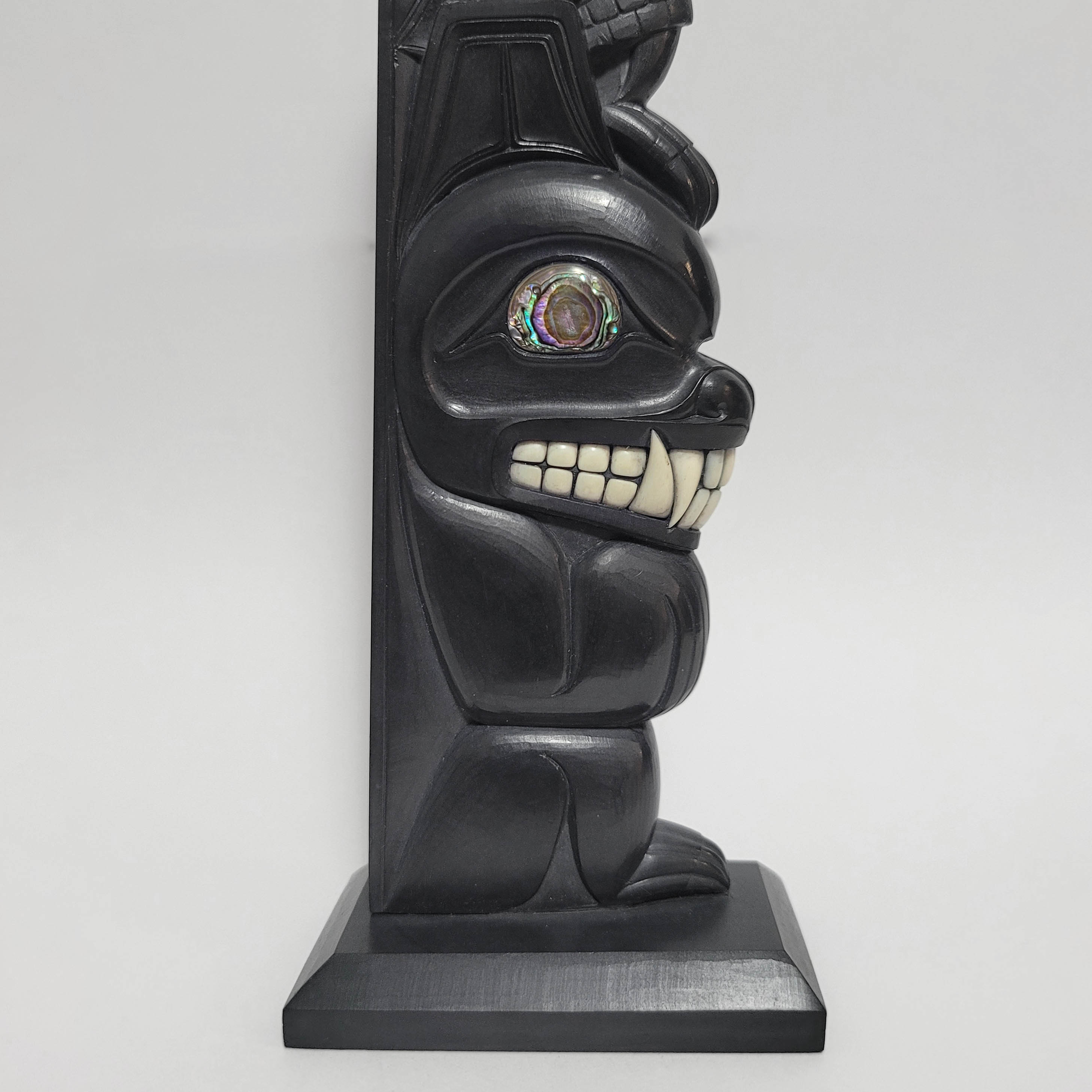 Eagle and Bear Argillite Totem Pole – Spirits of the West Coast Art ...