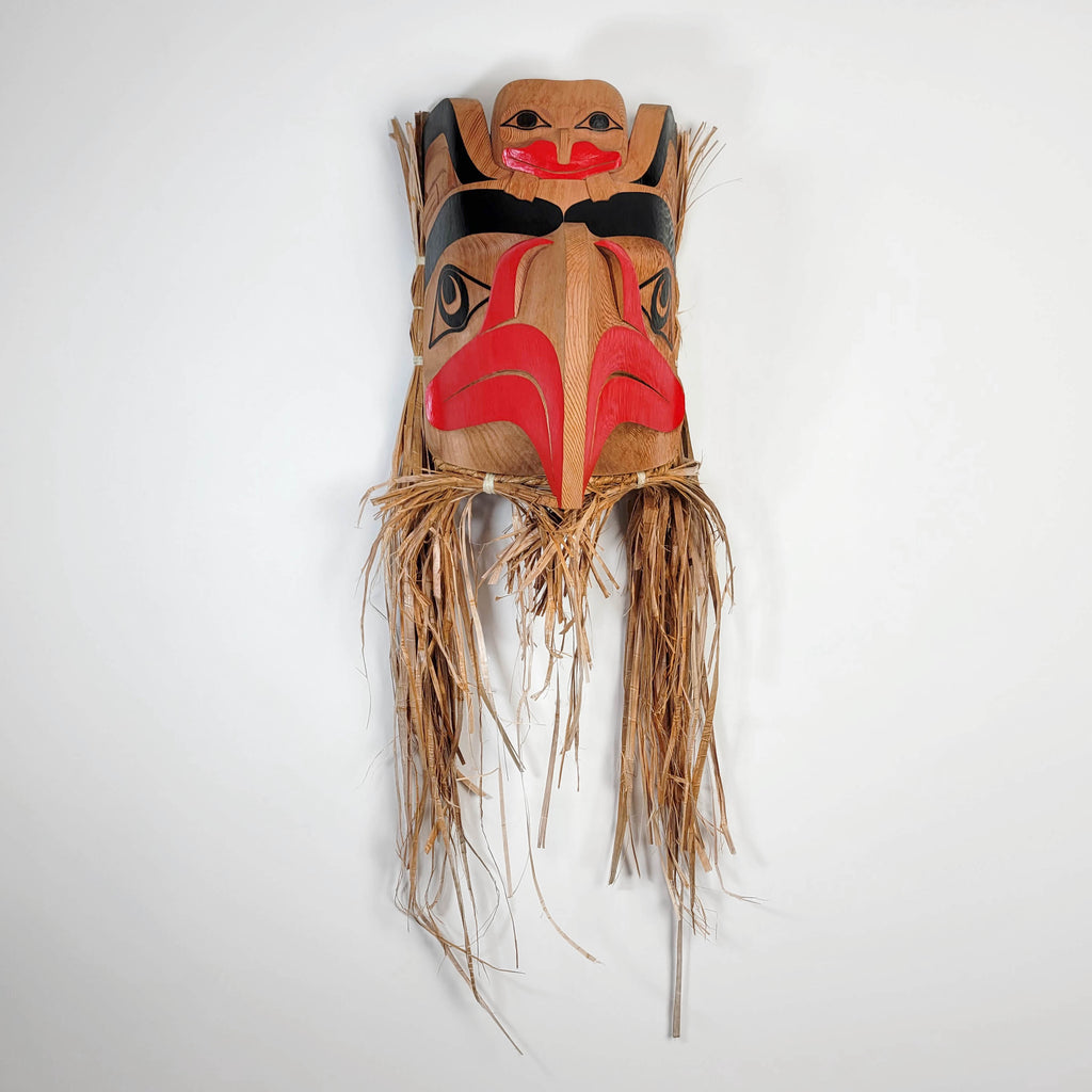 Large Eagle and Frog Mask by Haida carver Lyle Campbell