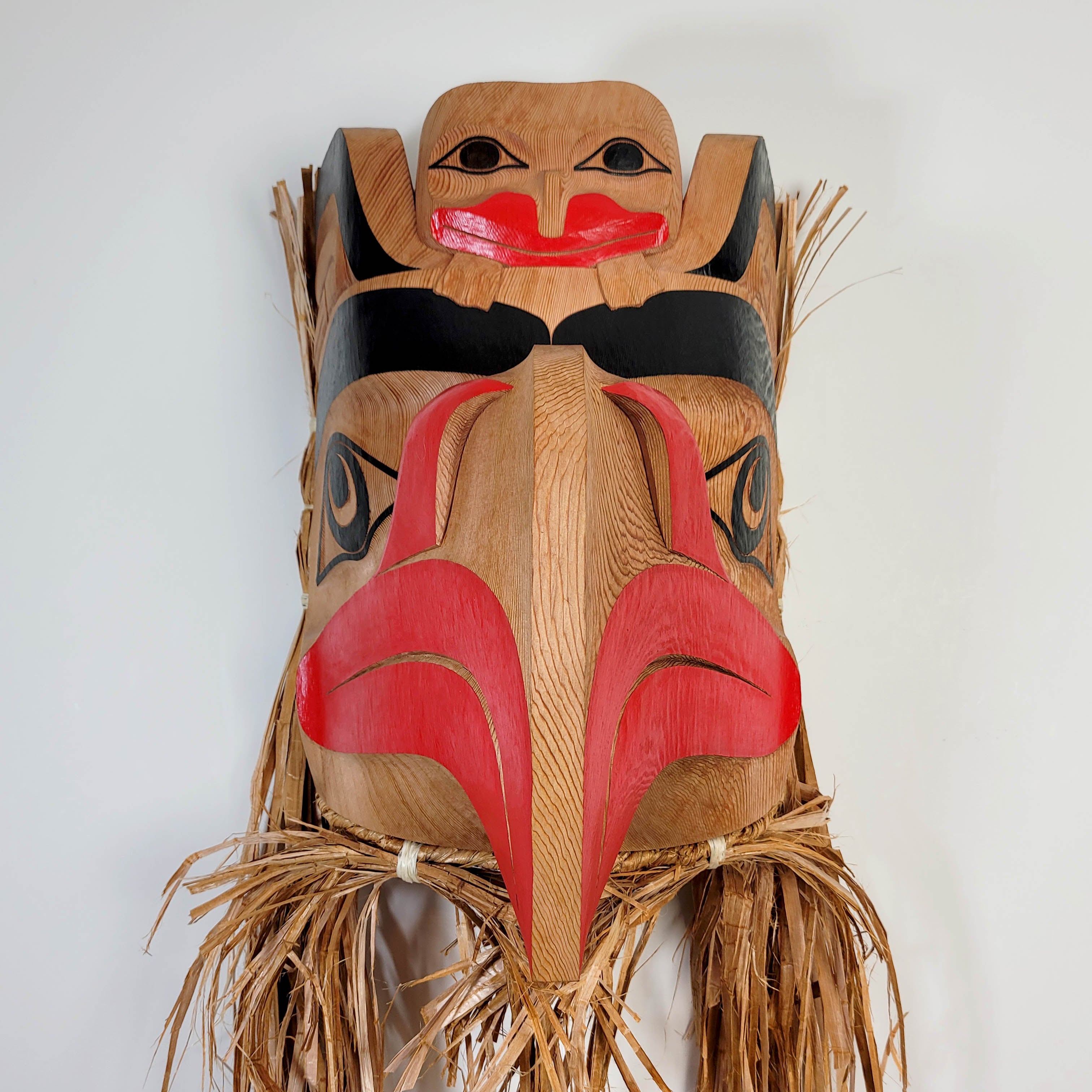 Large Eagle and Frog Mask by Haida carver Lyle Campbell