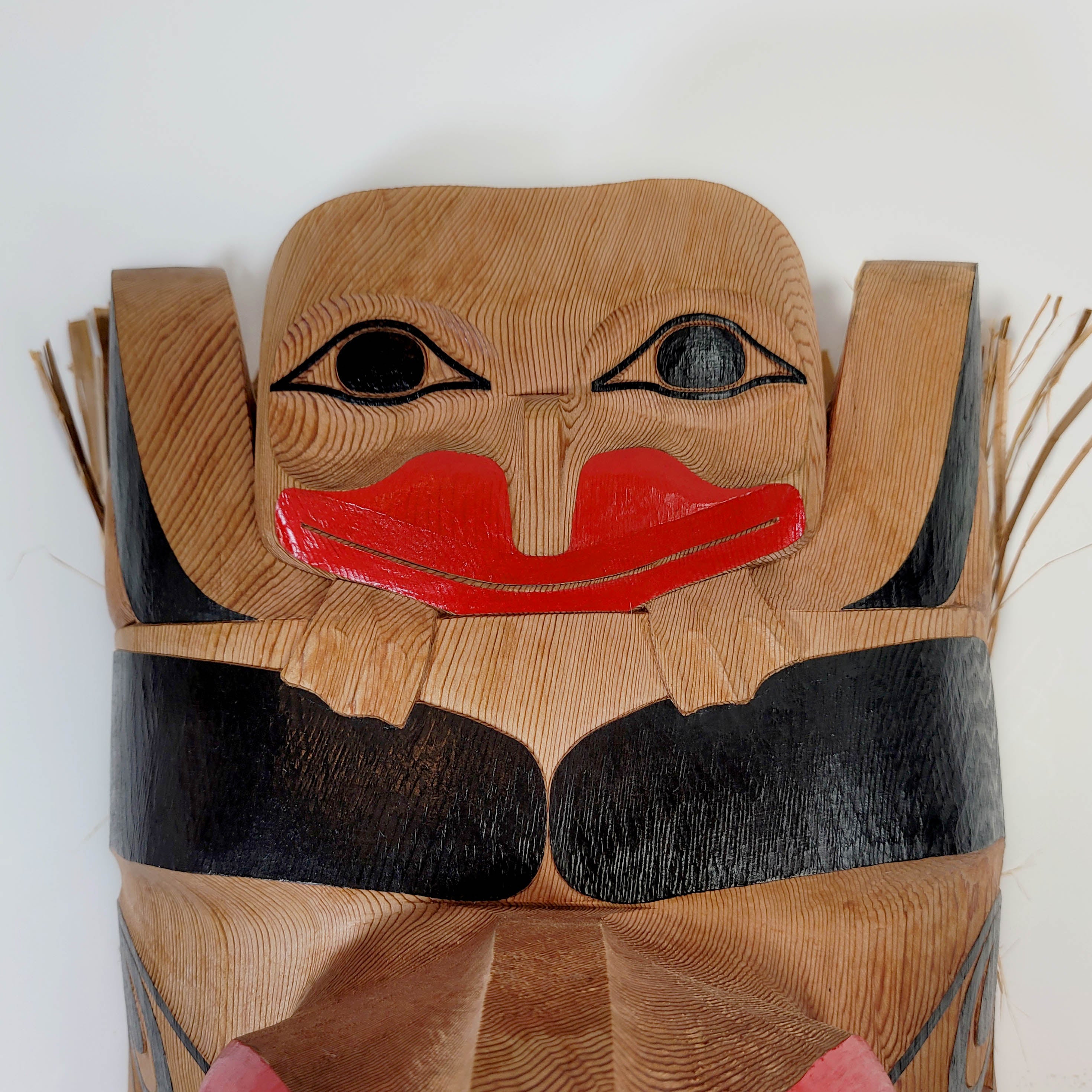 Large Eagle and Frog Mask by Haida carver Lyle Campbell