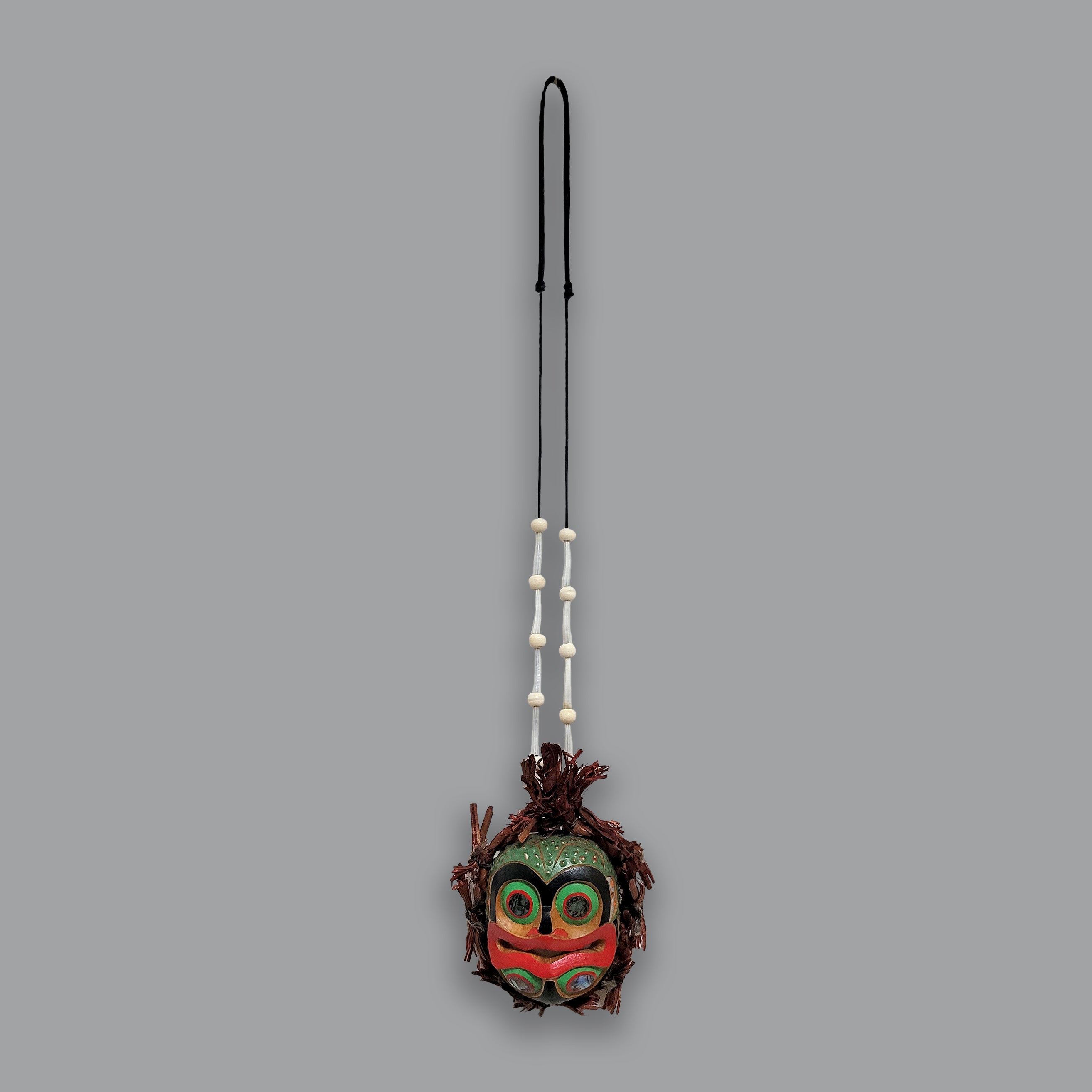 Wood Frog Mask Pendant by Kwakwaka'wakw carver Sean Whonnock