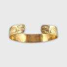 Gold Love Birds Bracelet by Haida artist Carmen Goertzen