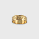 Gold Bear Ring by Haida artist Carmen Goertzen