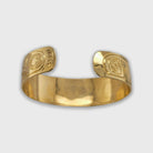 Gold Hummingbird Bracelet by Tsimshian artist Bill Helin