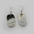 First Nations Silver Earrings by Haida artist Derek White