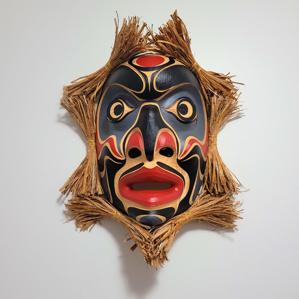 First Nations Portrait Mask by Kwakwaka'wakw artist Junior Henderson