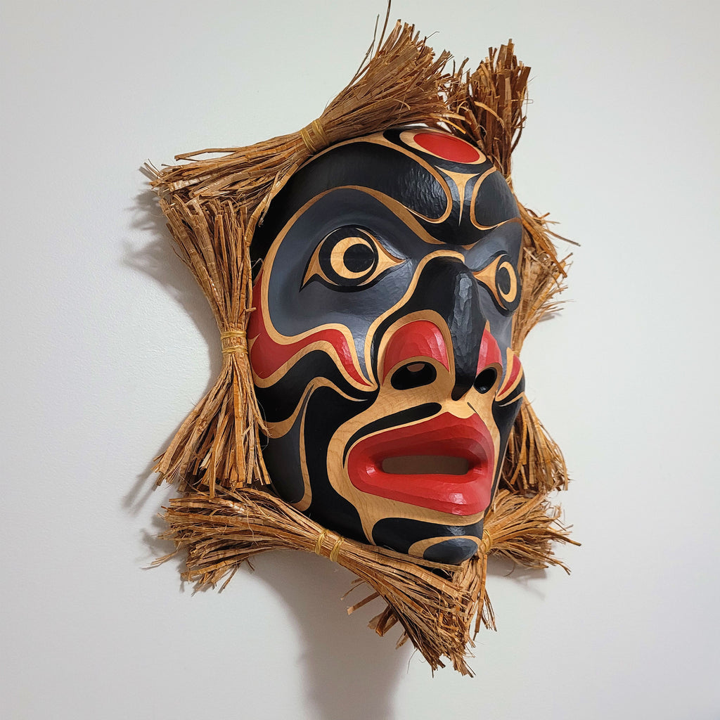 First Nations Portrait Mask by Kwakwaka'wakw artist Junior Henderson