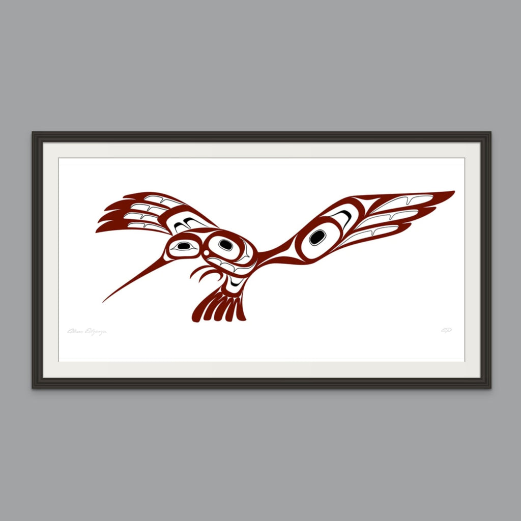 Hummingbird Limited Edition Print by Tahltan artist Alano Edzerza