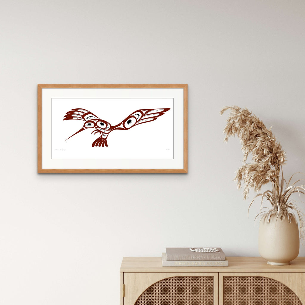 Hummingbird Limited Edition Print by Tahltan artist Alano Edzerza