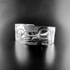 Silver Wolf Bracelet by Haida artist Carmen Goertzen